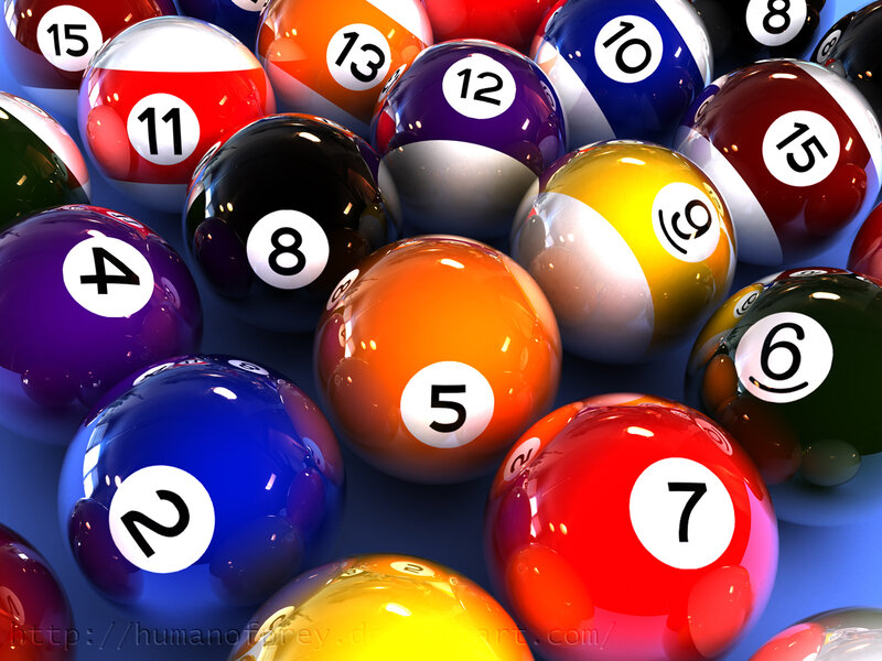 Billiard balls in a pile