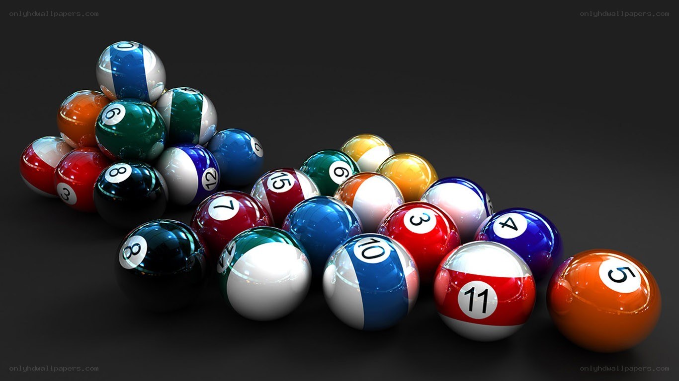 Billiard balls in a triangle