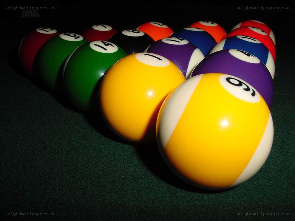 Billiard balls in triangle rack