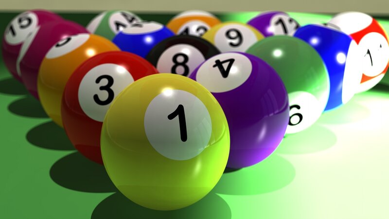 Billiard Balls on Table