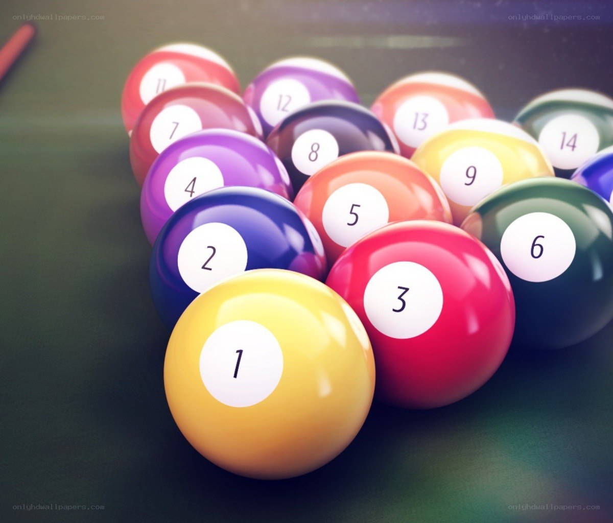 Billiards balls in a triangle