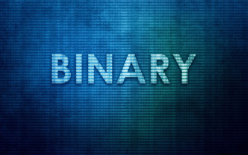 Binary code background
