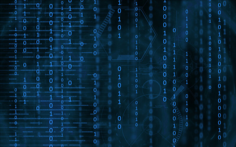 Binary code digital background