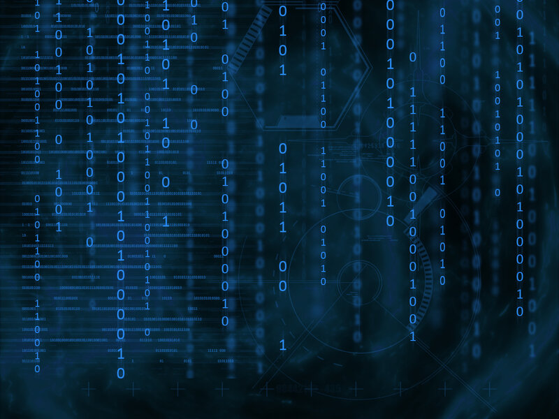 Binary code matrix background
