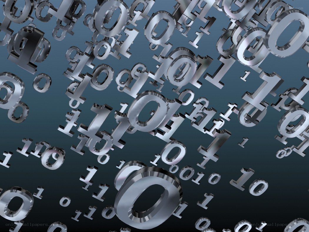 binary code numbers floating
