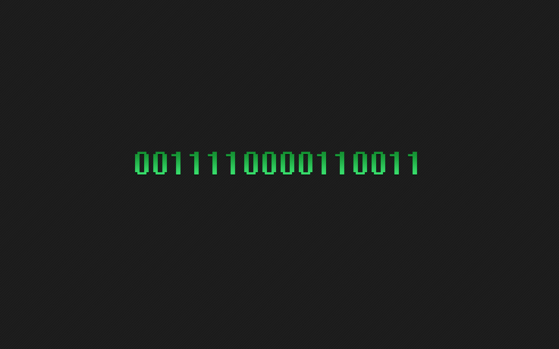 binary code on dark background