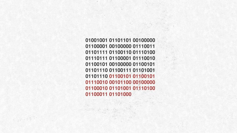 binary code on textured background