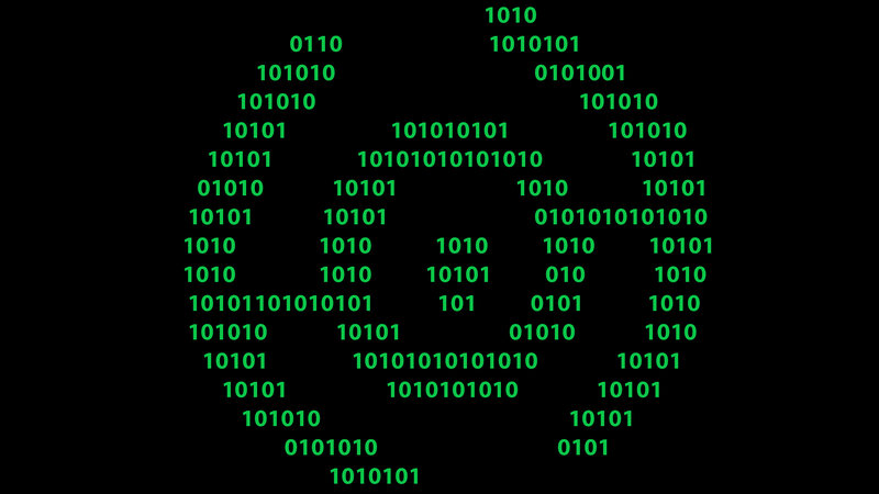 Binary Code Pattern — Green