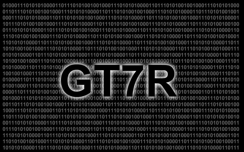 binary code with GT7R text