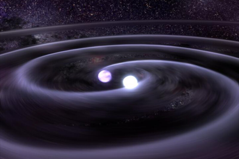 Binary Star System — Purple