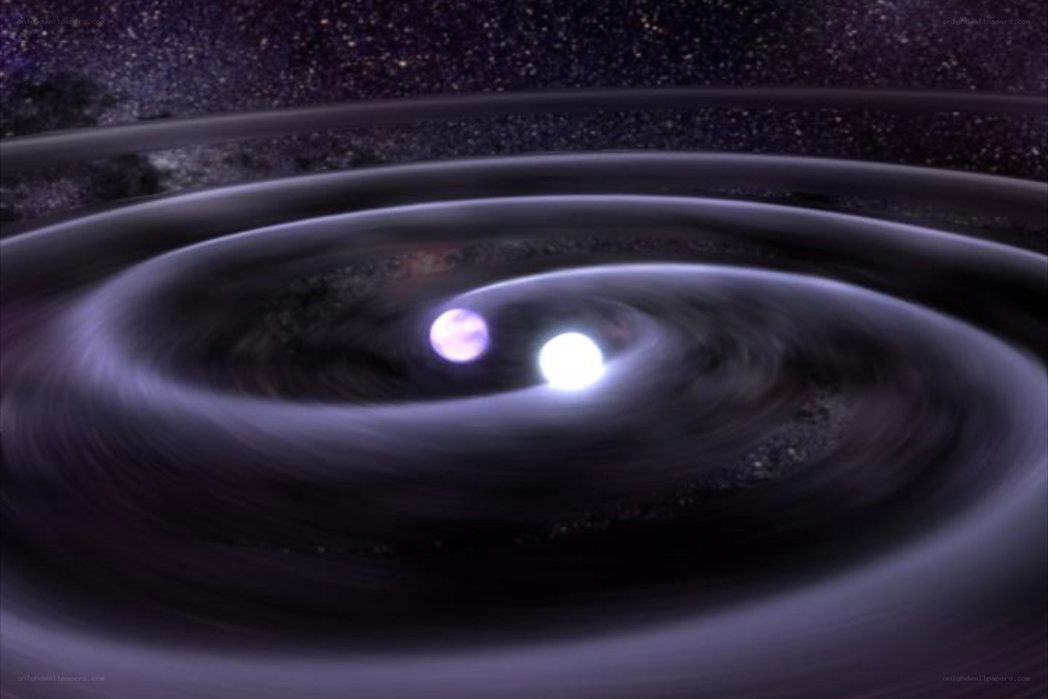 binary star system with protoplanetary disk