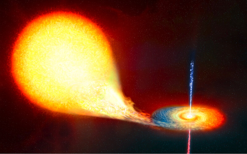 Binary Star System — Yellow
