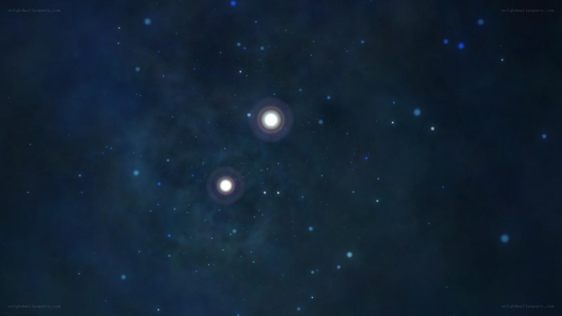 Binary stars in deep space