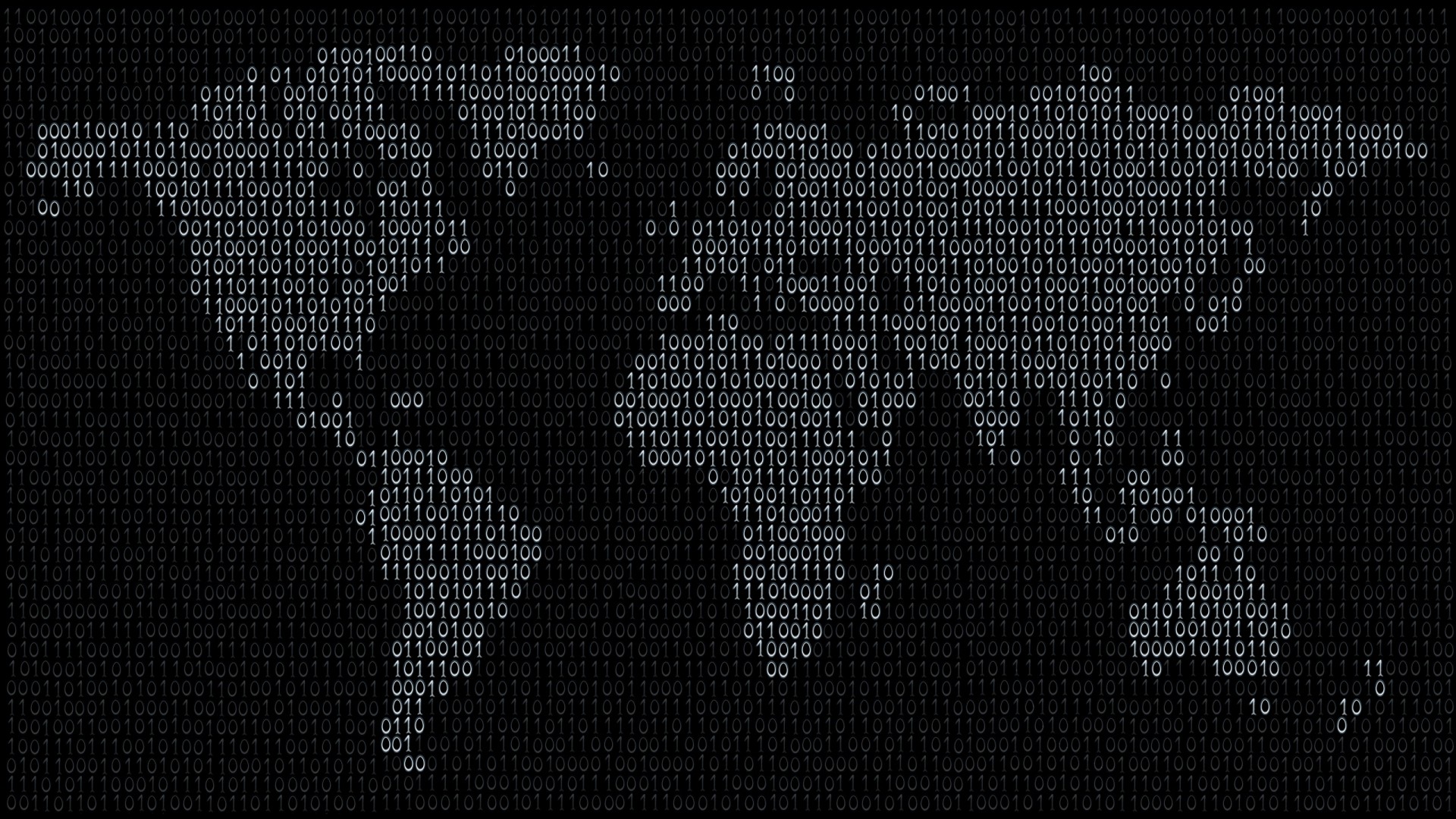 binary world map