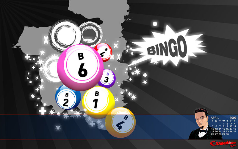 Bingo Balls and Calendar — Black, Dynamic