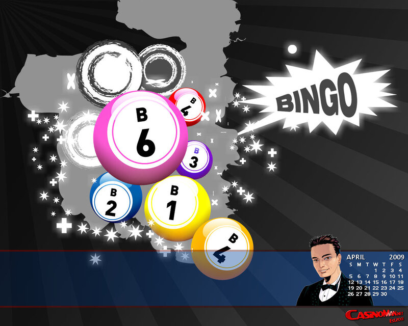 Bingo Balls and Calendar — Black