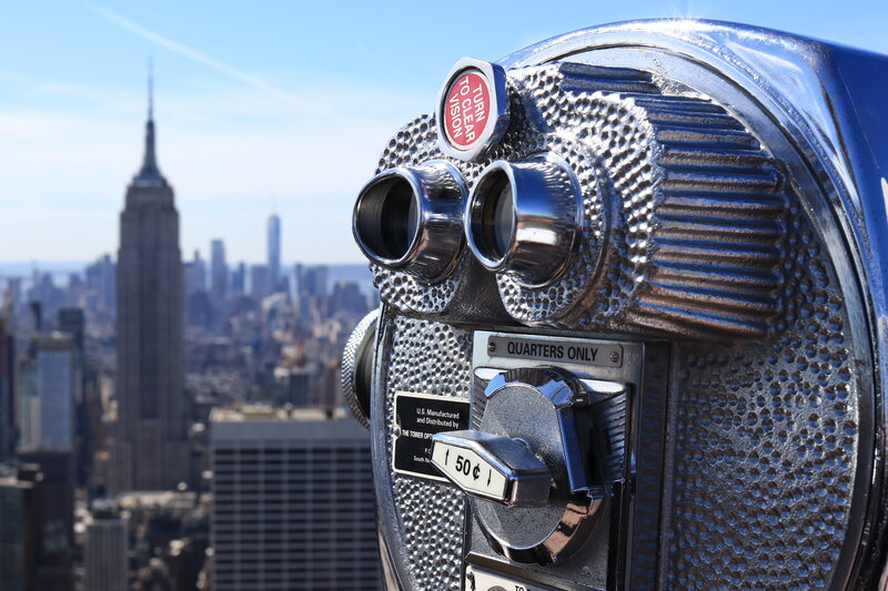 Binocular Viewer on Rooftop