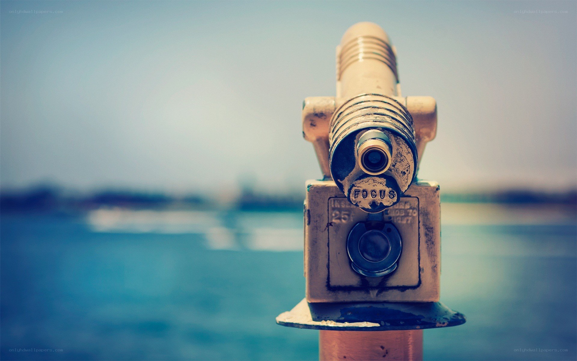 Binoculars by the water