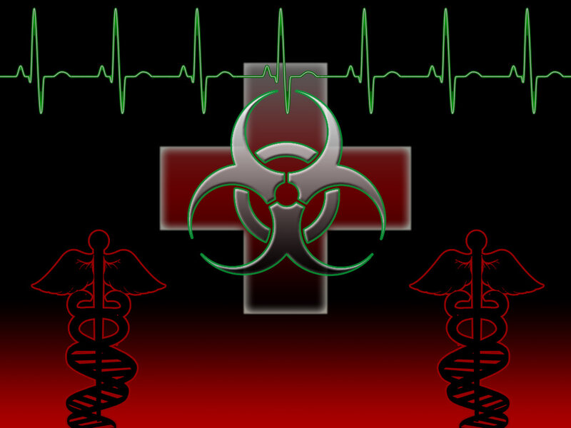 Biohazard and medical symbols