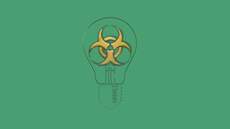 biohazard light bulb
