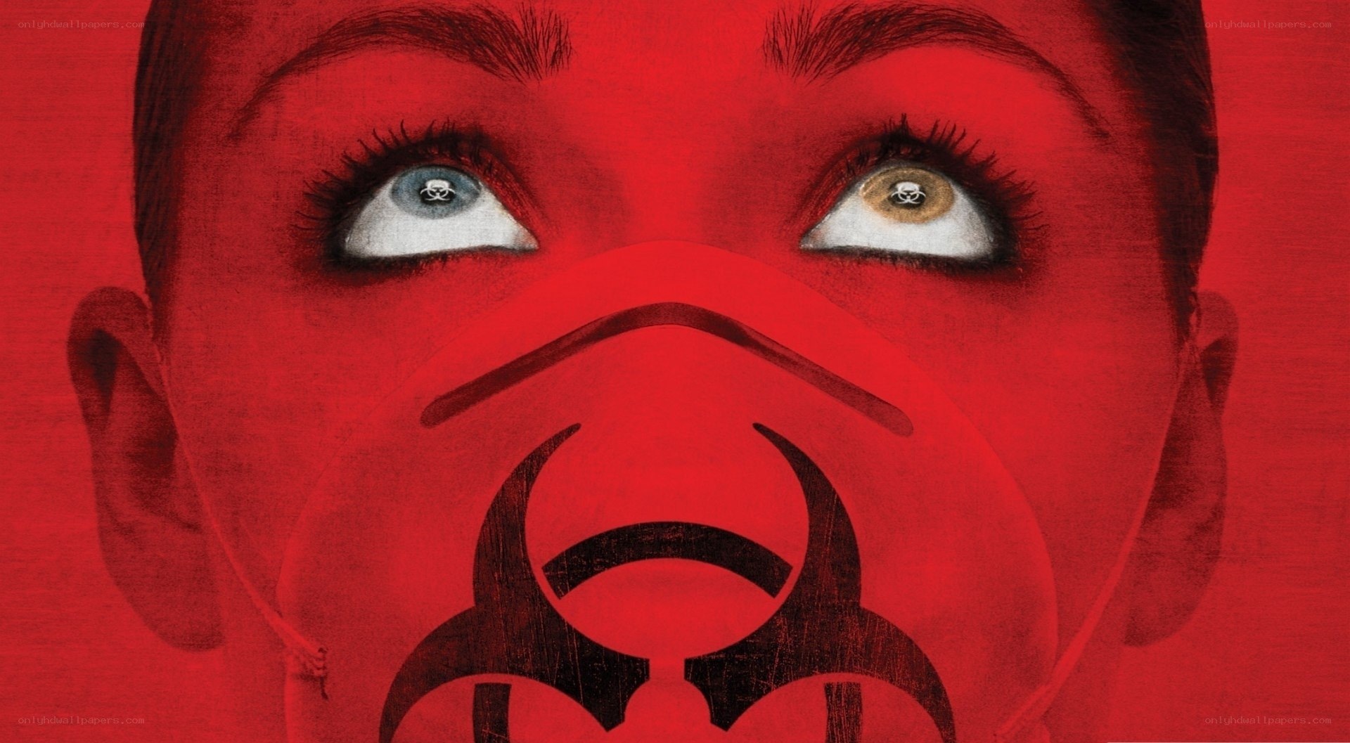 biohazard mask portrait