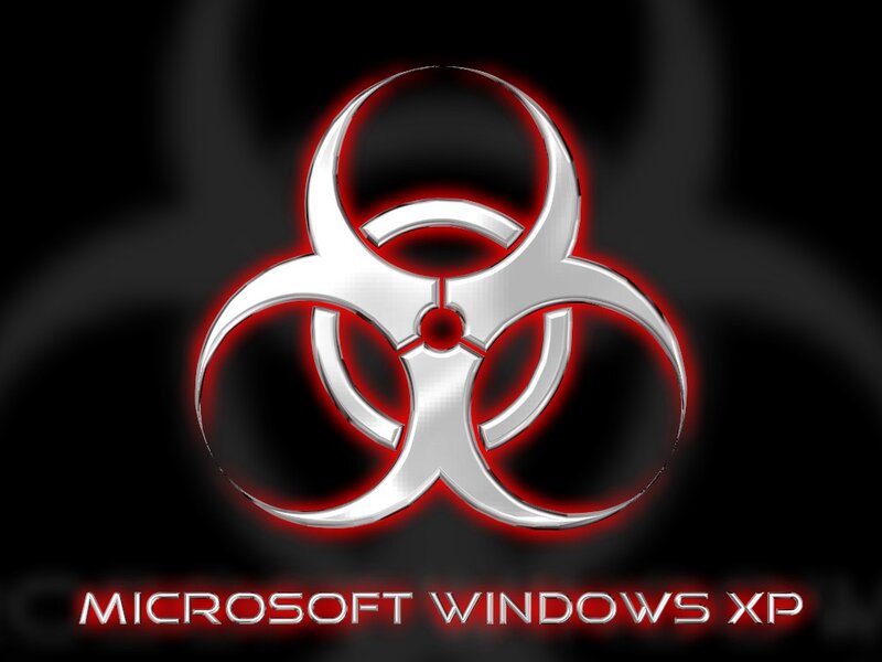 Biohazard Symbol — Black, Dramatic