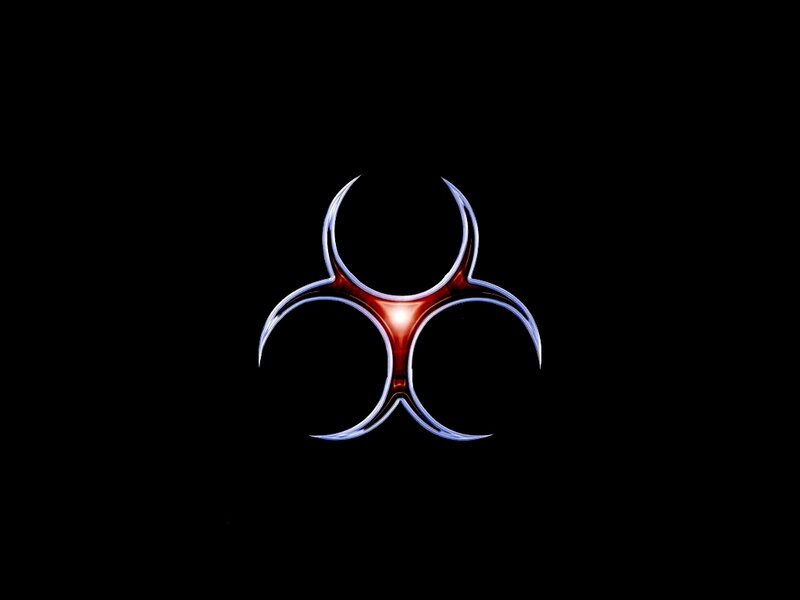 Biohazard Symbol — Black