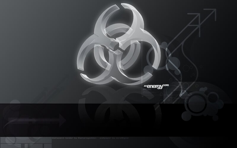 biohazard symbol digital art