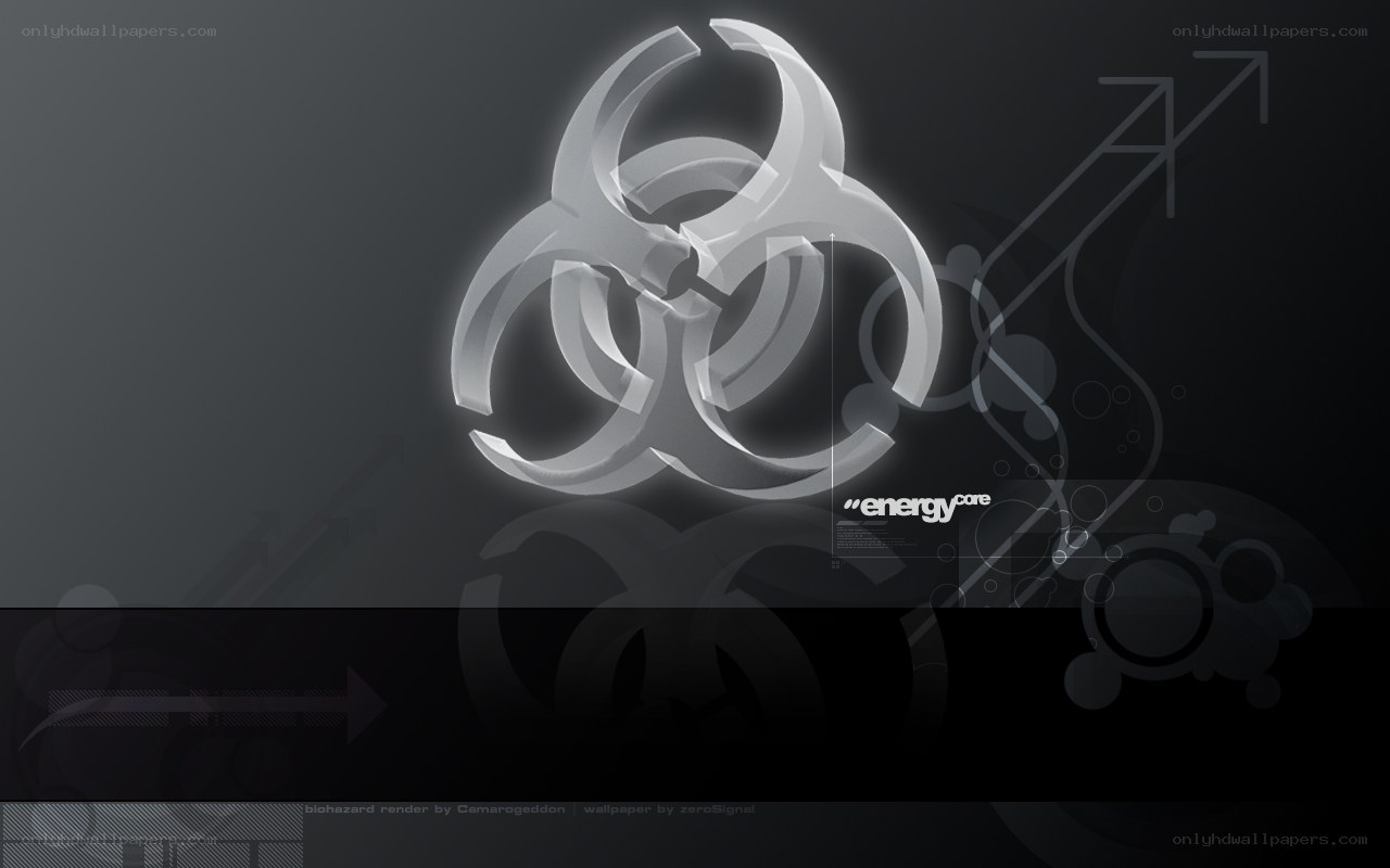 biohazard symbol digital art
