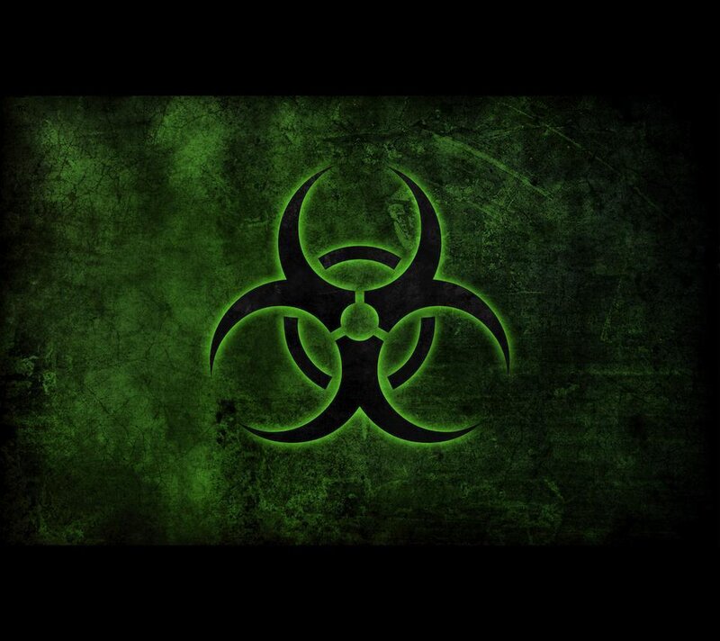 Biohazard Symbol — Green