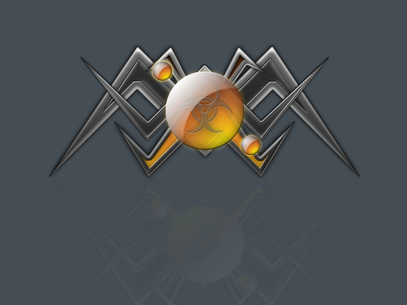 Biohazard Symbol Logo — Gray