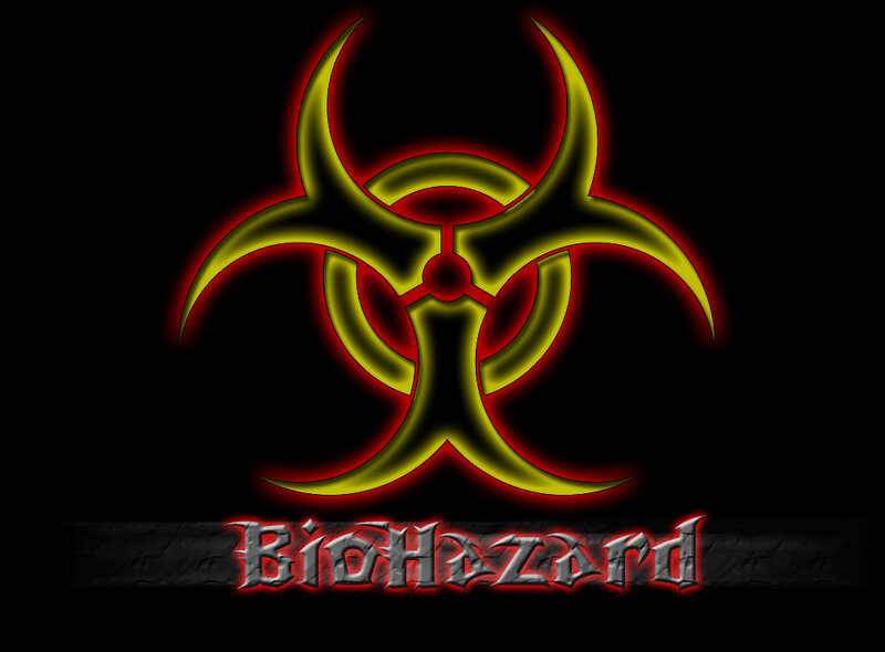 Biohazard symbol logo