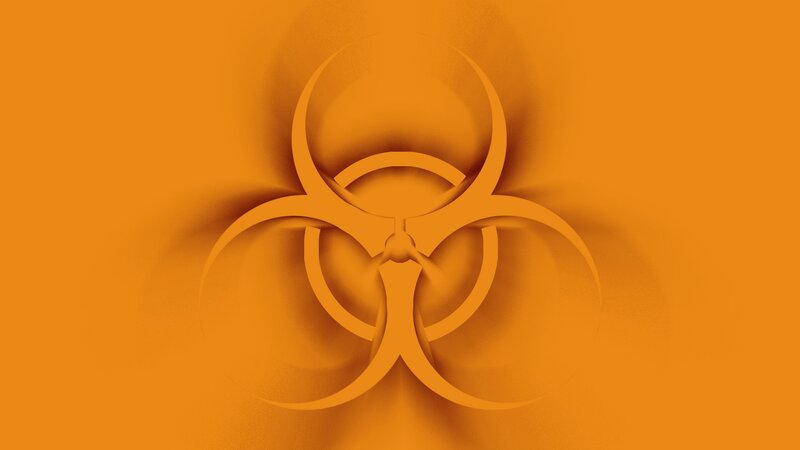 Biohazard Symbol — Orange