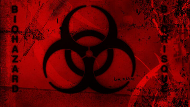 Biohazard Symbol — Red