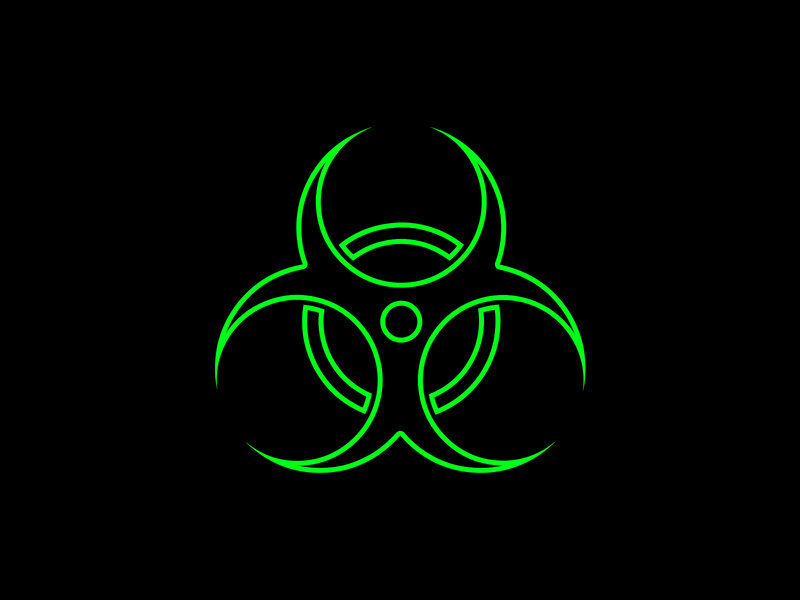 Biohazard Symbol — Warning