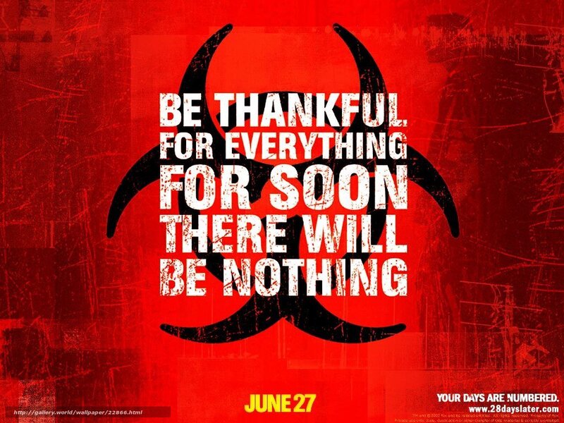 Biohazard Symbol with Text — Red