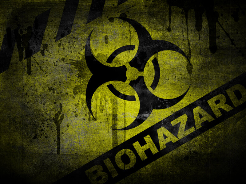 Biohazard Symbol — Yellow, Dangerous