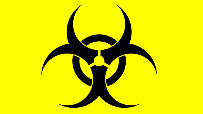 Biohazard Symbol — Yellow