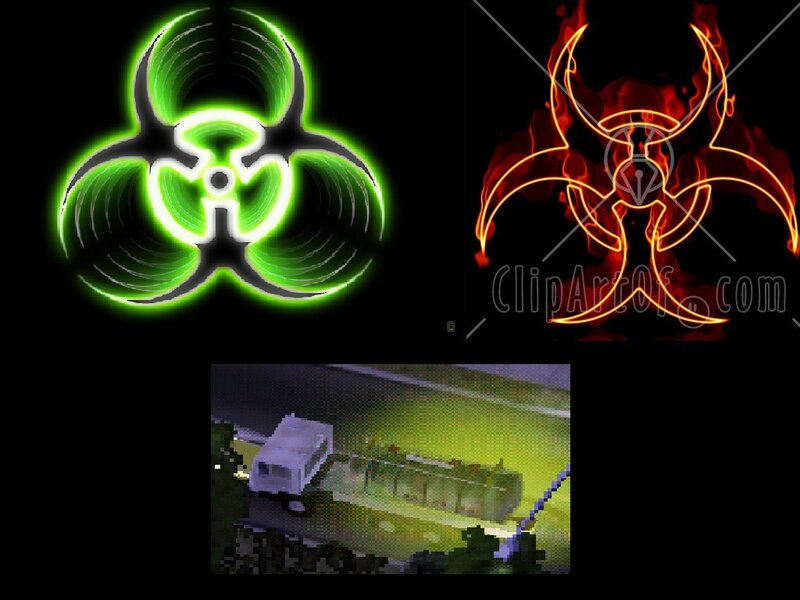 Biohazard Symbols and Truck