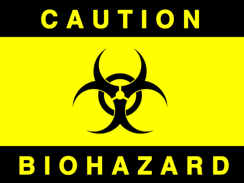 biohazard warning sign