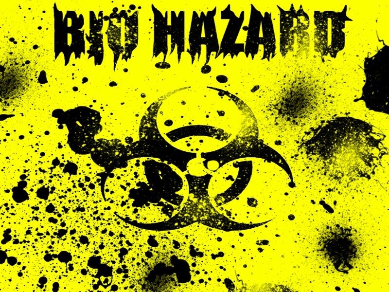 Biohazard warning sign