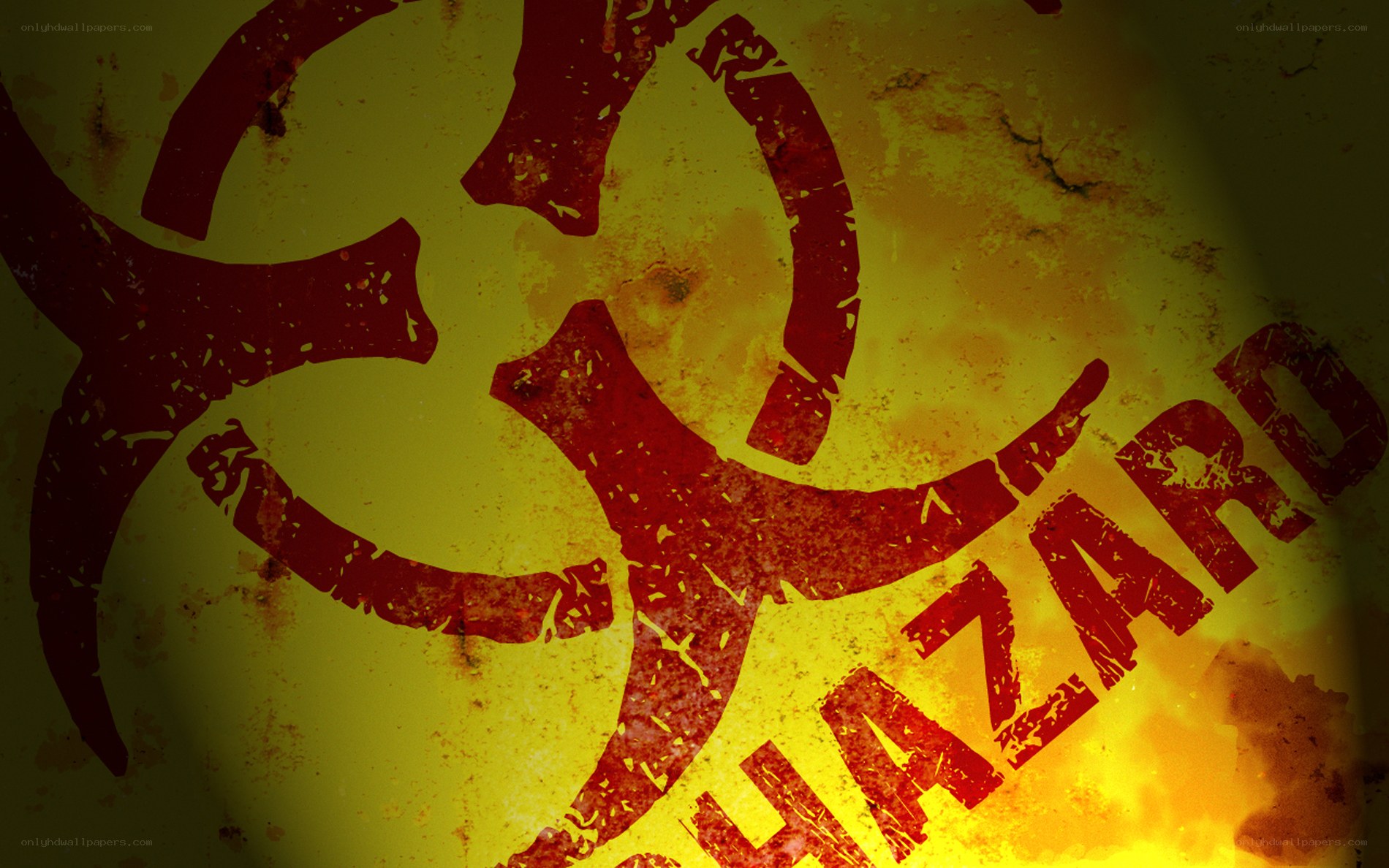 Biohazard warning sign