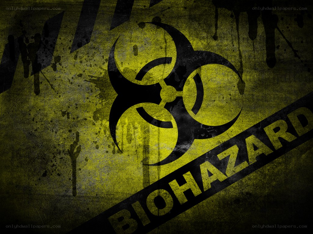 Biohazard warning sign