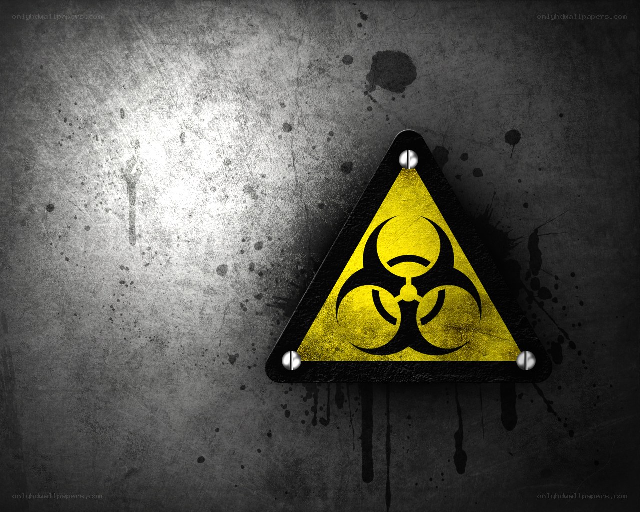 Biohazard warning sign