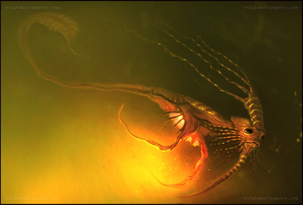 bioluminescent sea creature