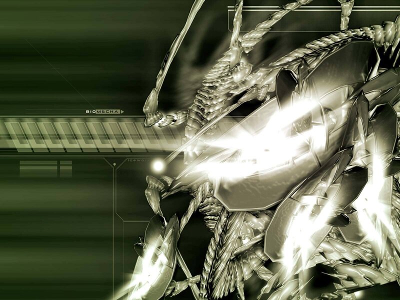 biomechanical creature in action