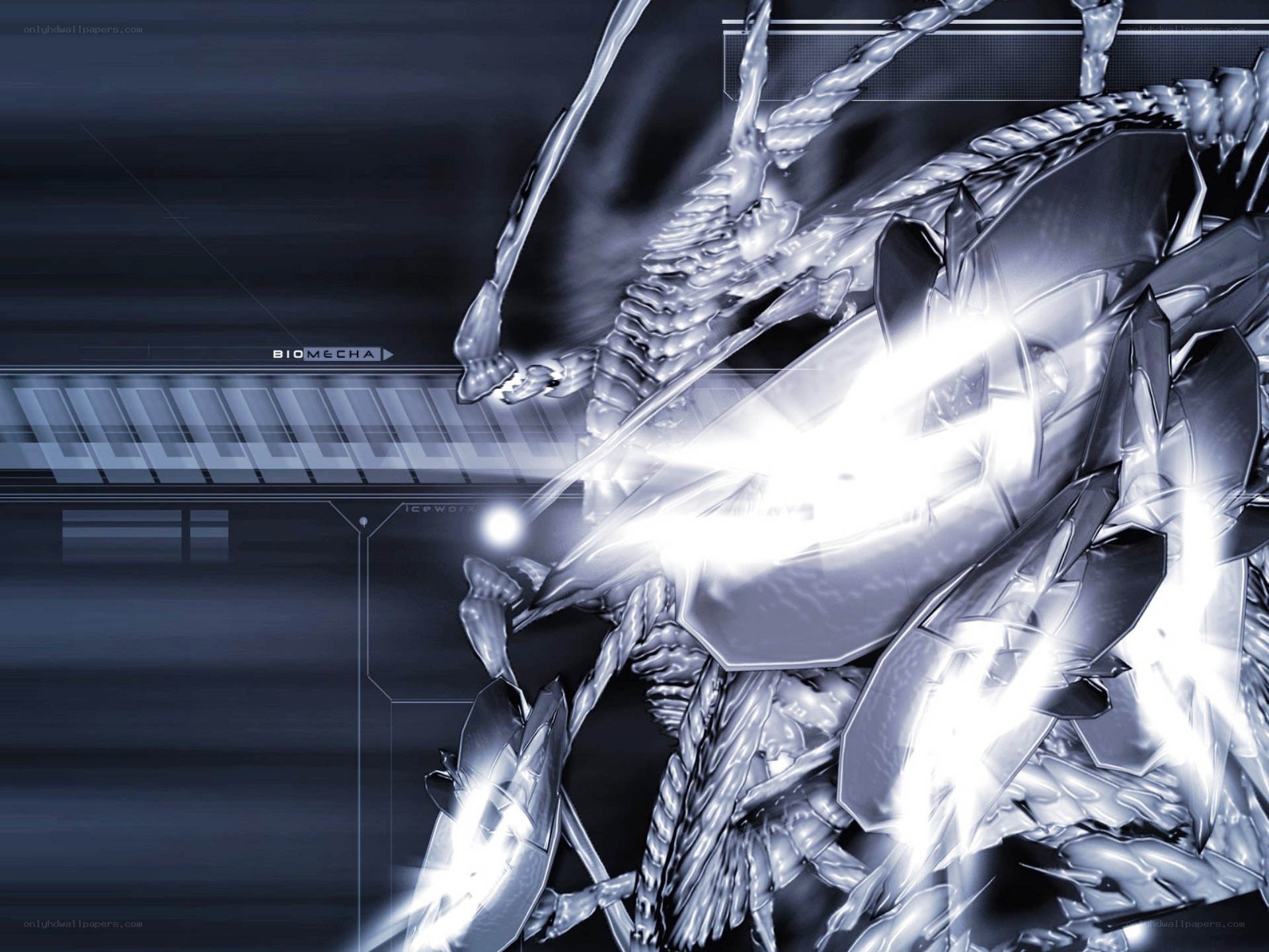 biomechanical creature in action