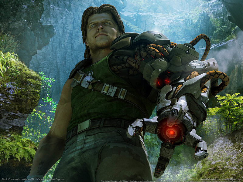 Bionic Commando character in jungle