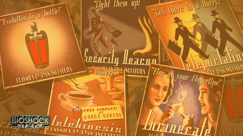 BioShock advertisement collage