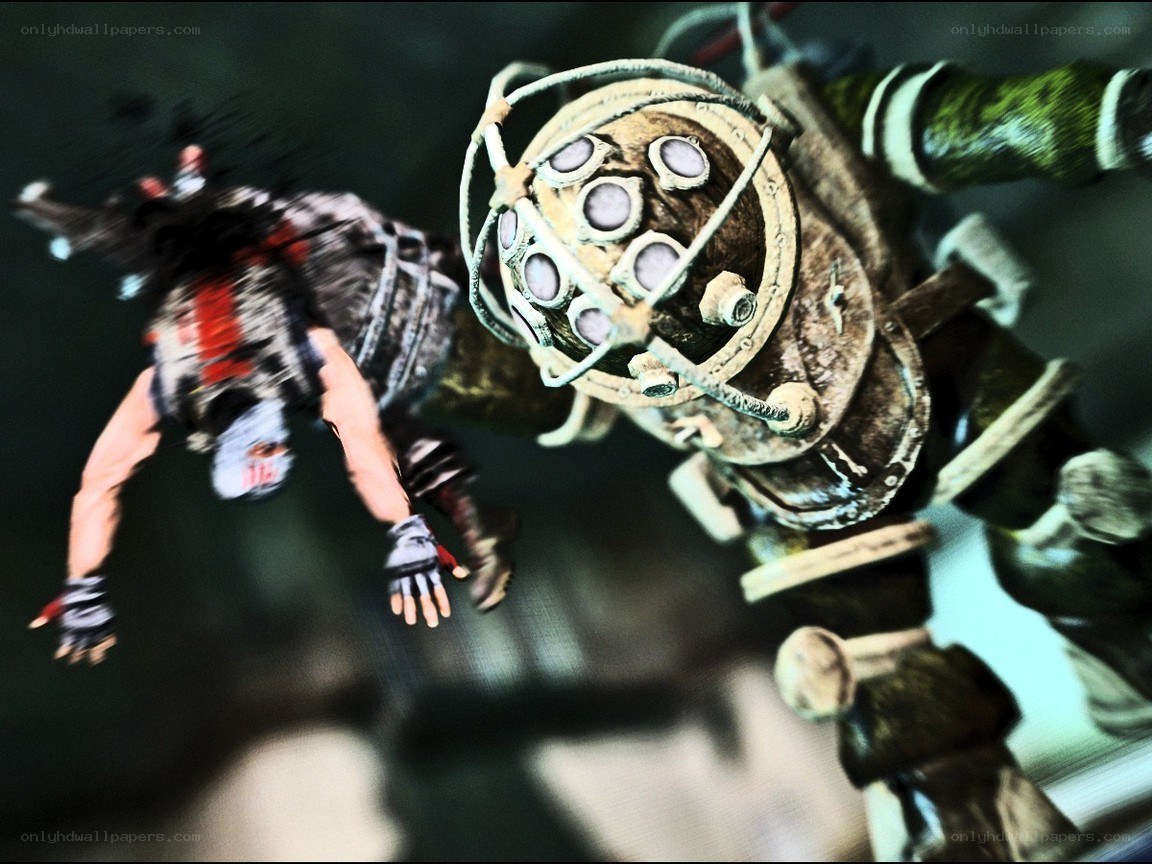 BioShock character in action
